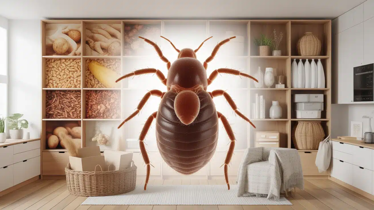 Larve de mite illustrée pour identifier et stopper l’invasion