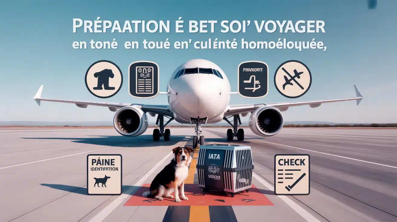 Voyager avec son chien en avion : cabine et caisse homologuée