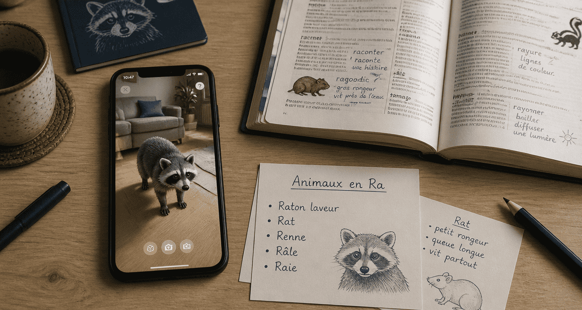 animaux ra en réalité augmentée sur bureau