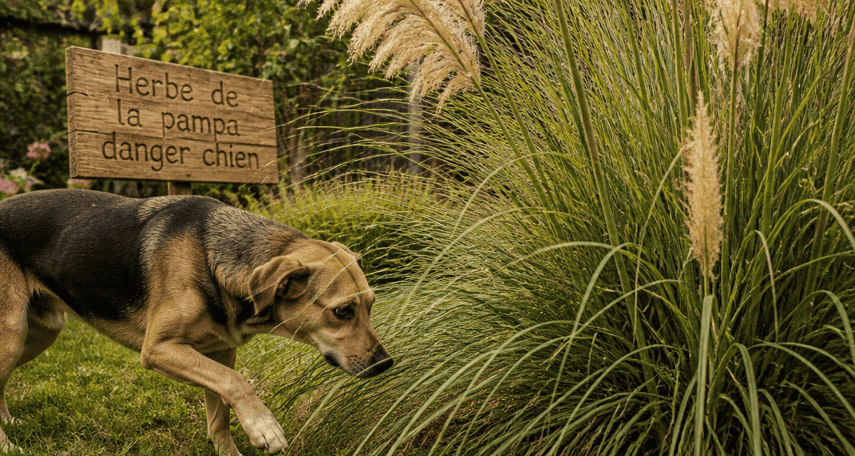 Herbe de la pampa danger chien, jardin familial