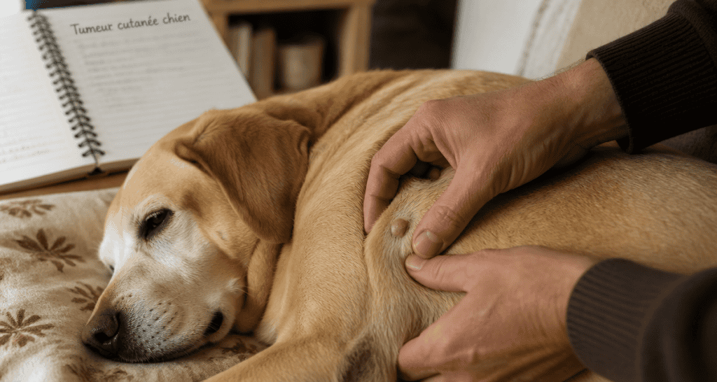Tumeur chez le chien photos, masse sous la peau Labrador