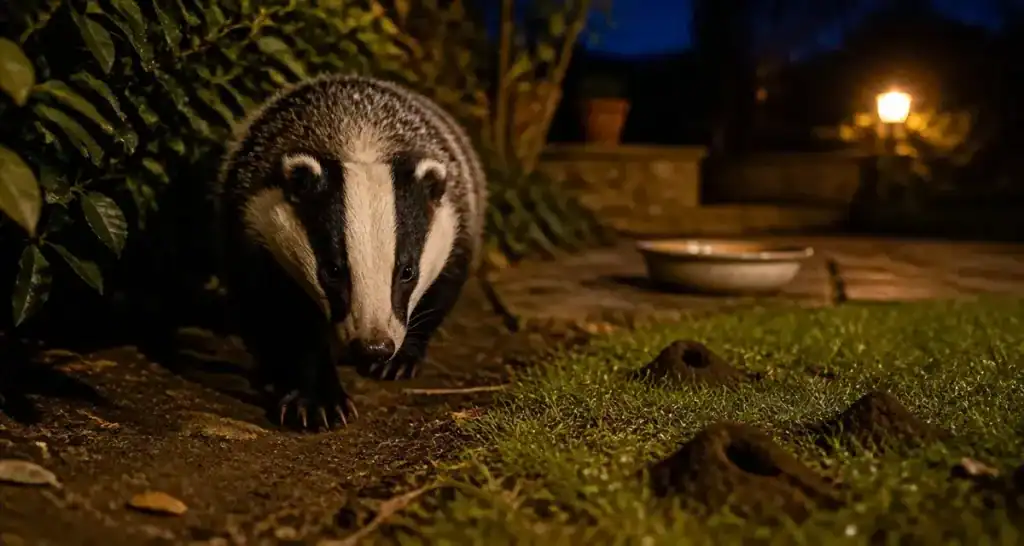 Le blaireau est-il dangereux pour le chat ? Traces et empreintes de blaireau nocturne