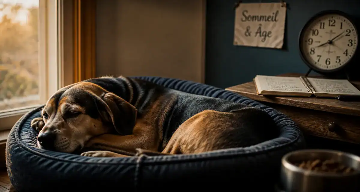 Un chien dort combien d'heures par jour : adulte au panier, sommeil par âge