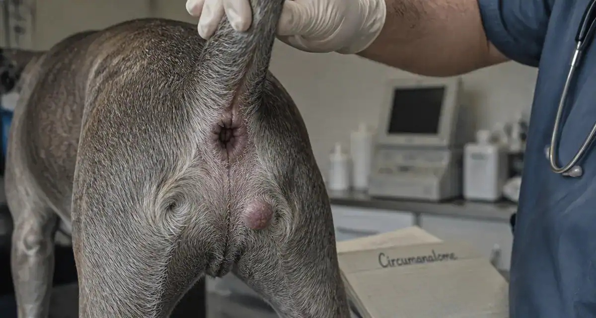circumanalome chien zone péri-anale