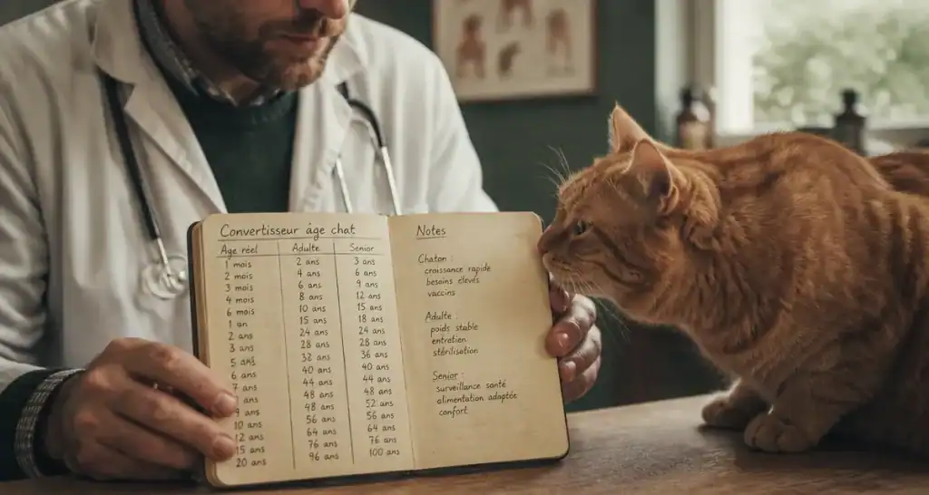 Convertisseur age chat : calcul âge équivalent humain