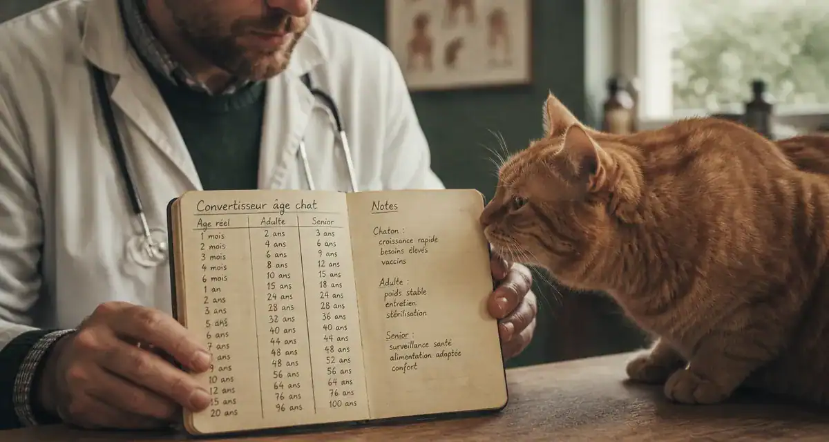 Convertisseur age chat : calcul âge équivalent humain