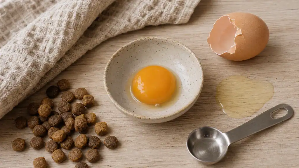 Jaune d’œuf pour chien : bienfaits nutritionnels, risques et dosage idéal